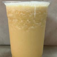 Orange Creamsicle Shake · A blend of vanilla protein, banana, orange essential oil, and your choice of milk.
16 ounce ...