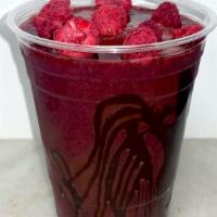 Jelly Ring Smoothie · A blend of mixed berries, banana, and chocolate. Vegan and gluten free