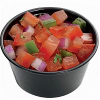 Pico De Gallo
 · homemade pico de gallo salsa Tomato onion cilantro jalapeno and lime juice