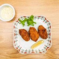 Kaki Fry · Deep fried breaded oyster served with tartar sauce. 3 pieces.