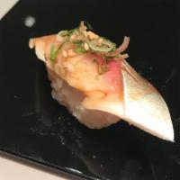 Shime Saba Sushi · Cured mackerel.