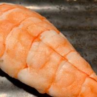 Boiled Shrimp Sushi · Shellfish.