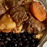 Beef Stew With Rice & Beans · 