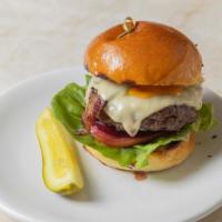 Dante'S Signature Burger · Smoked bacon, gruyere, beets, tomato & lettuce.