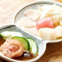 Assorted Homemade Japanese Pickles · Vegan.