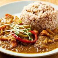 Vegetable Curry · Seasonal roasted vegetable on Japanese or multi-grain brown rice.