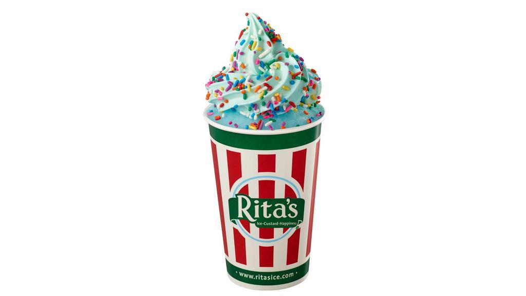 Cotton Candy Dream Gelati · Layers of Cotton Candy Italian Ice & Cotton Candy Custard, topped with Rainbow Sprinkles.