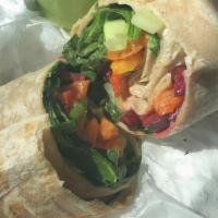 Create Your Own Wrap · Veggie and including one protein: Egg, Tuna,Chicken or Turkey