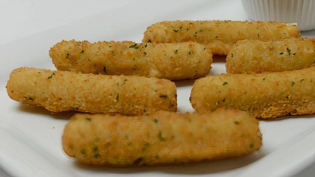 Mozzarella Sticks · Served with marinara sauce. 8 pcs.
