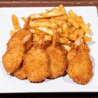 Jammin' Fried  Shrimp (8 Pcs) · Golden Fried Shrimp (comes with tartar sauce) with your choice of fries
