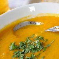 Lentil Soup · Dal flavored with Indian spices.