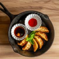 Potstickers (Gyoza) · 6 pc deep fried potsticker with ponzu and hot sauce
