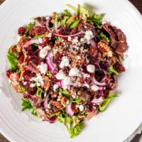 Farmers Market · Gluten free. Mesclun greens, dried cranberries, honey roasted pecans, red onions, crumbled g...