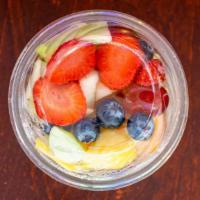 Fruit Salad & Yogurt Parfait · Layers of fresh fruit, low fat vanilla yogurt and granola.