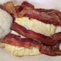 2 Eggs Any Style With Bacon · 
