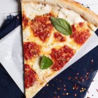 Margherita Pizza · Fresh mozzarella, marinara sauce, fresh basil and olive oil.