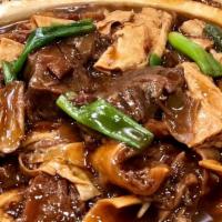 Ca 3. Beef Stew With Dried Bean Curd / 枝竹牛腩煲 · 