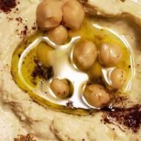 Hummus · Vegan, vegetarian, organic. Spread or dip made with cooked and mashed chickpeas blended with...