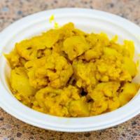 Aloo Gobi · Cauliflower and potatoes cooked with special spices.