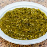 Sarson Ka Saag · A typical indian flavor full puree of mustard greens, spinach, broccoli with fresh ginger, g...