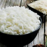 Basmati Rice · Fluffy basmati rice with saffron and turmeric. GF, vegetarian, vegan