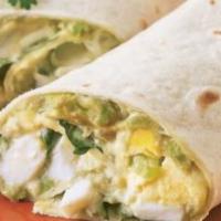 Egg Salad Wrap · Low-fat egg salad with lettuce and tomatoes with choice of plain, whole-wheat, sun-dried tom...