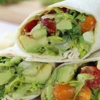 Avocado Wrap · Served with Lettuce & Tomatoes