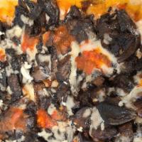 Mushroom Pizza · Gourmet brick oven baked pizza topped with fresh mushrooms and with our in-house Italian tom...