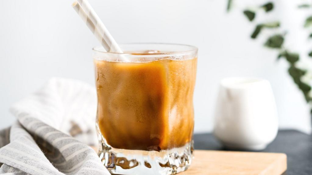 Iced Latte · Rich, dark espresso with cold milk over ice.