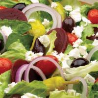 Greek Salad · Served with dressing