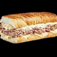 Tuna Melt · 100% wild-caught tuna with mayo. Fresh onion. Melty provolone. We brought the best ingredien...