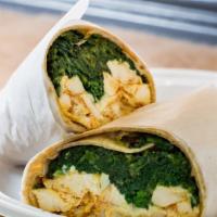 Popeye Wrap · Grilled chicken, sauteed spinach and low-fat mozzarella.