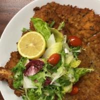 Veal Milanese Chop · (schnitzel) tomatoes, basil