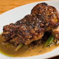 Roasted Chicken · Hen of the Woods Mushrooms and Scallions