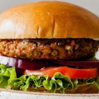 Impossible Burger Combo  · Impossible patty, lettuce, tomato, mushroom and vegan cheese.