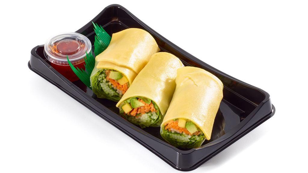 Vegetable Spring Roll · 250 calories. Calling veggie lovers! Fresh roll with mixed vegetables, rolled with rice paper (no rice or seafood protein).