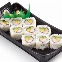 California Roll · 280 calories. The most popular sushi roll- with crab meat, avocado and cucumber.