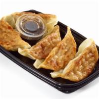 Pork Dumplings · 170 calories. Japanese style pan seared pork dumplings also known as gyoza.
