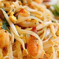 Pad Thai House Special · Spicy. Chicken and shrimp. Hot and spicy.