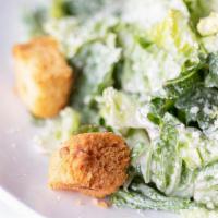 Caesar Salad · Romaine, garlic crouton, parmigiano, make gluten friendly