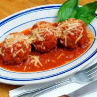 Meatballs · Beef + veal with tomato