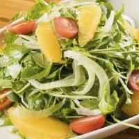 Fennel Salad · Oranges, baby arugula, cherry tomatoes