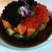 Tartar · Choice of salmon or tuna with tobiko spring scallion, chef's special sauce.