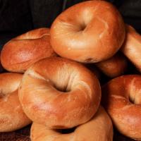 Plain Bagel · Fresh hand rolled bagels. Add a spread to boost its flavor.