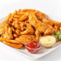 Chicken Tenders (9 Pcs) · with fries and can of soda
