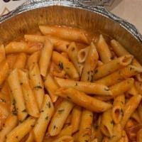 Pasta With Vodka Sauce · Served with salad and bread and also served with your choice of cheese tortellini, penne, st...