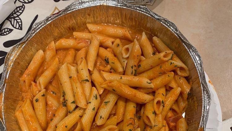 Pasta With Vodka Sauce · Served with salad and bread and also served with your choice of cheese tortellini, penne, stuffed rigatoni.