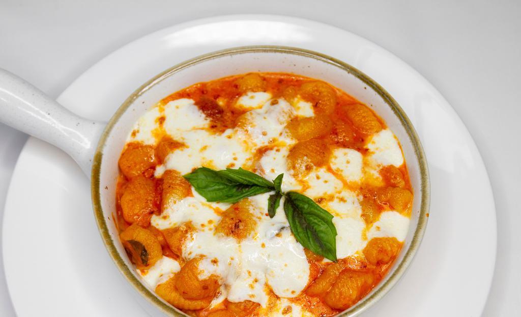 Gnocchi Alla Sorrentina · Tomato Sauce, Fresh Mozzarella, Basil