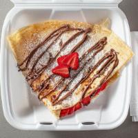 Nutella Bananza · Nutella with strawberry or banana or Both