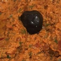 Spicy Paste (Acih Ezme) · A mixture of minced tomatoes, walnuts, peppers, onions and hot spices tossed with garlic, ol...